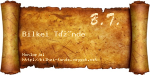 Bilkei Tünde névjegykártya