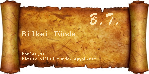 Bilkei Tünde névjegykártya